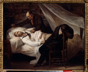 De dood van de schilder Theodore Gericault (1791-1824) 26 januari