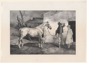 Een oud paard voor de deur van een herberg (An Old Horse at the Door of an Inn)