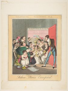 Theatrale genoegens, plaat 4: ingenomen plaatsen, ca. 1835