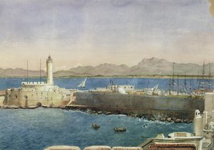 De Haven en Steiger in Algiers, ca. 1830
