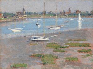 Laagwater, Riverside Yacht Club, 1894 door Theodore Robinson