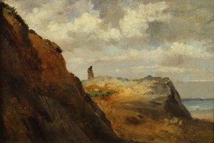 De Kust bij Granville door Theodore Rousseau
