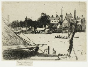 Battersea vanaf Chelsea