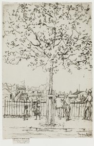 Chelsea Embankment, juni, 17.00 uur, 1889 door Theodore Roussel