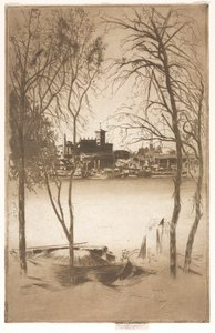 Laburnums en Battersea door Theodore Roussel
