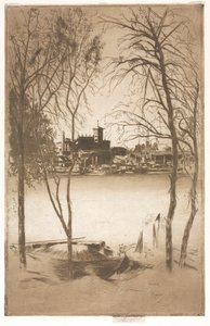 Laburnums en Battersea, 1889-1898 door Theodore Roussel