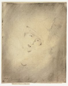 Pierrot, portret van mevrouw A. C. door Theodore Roussel