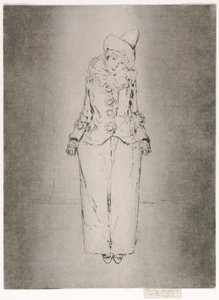 Pierrot en Pied, Portret van Lady A. C. door Theodore Roussel