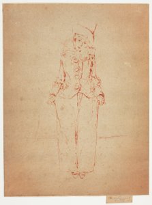 Pierrot en Pied, Portret van de Dame A. C. door Theodore Roussel