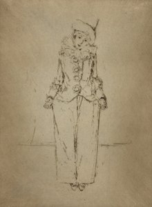 Pierrot en Pied, portret van Lady A. C. door Theodore Roussel