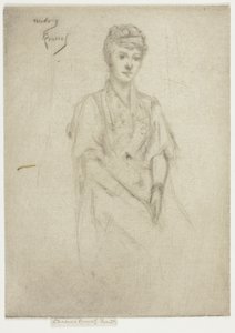 Portret van Mevrouw Cyprian Williams in Fantasiekleding door Theodore Roussel