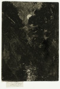 Bomen in Maanlicht door Theodore Roussel