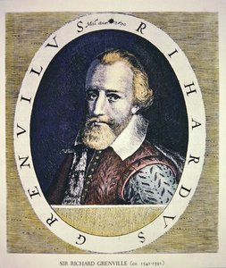 Sir Richard Grenville (kleur litho)