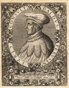 Baldus de Ubaldis door Theodore de Bry