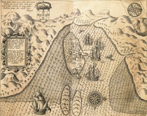 Kusten van Mozambique, uit De Oost-Indië, gravure