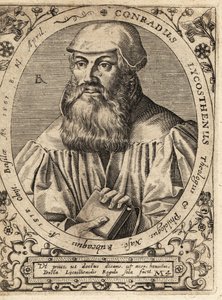 Conrad Lycosthenes door Theodore de Bry