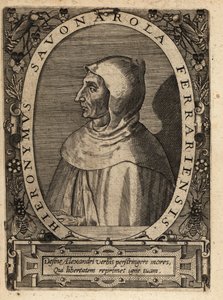 Girolamo Savonarola door Theodore de Bry