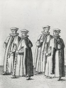 Kruideniers in de rouwstoet van Sir Philip Sidney op weg naar St. Paul