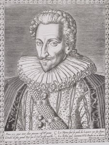 Henri IV (1553-1610) als koning van Navarra, 1589 door Theodore de Bry