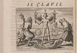 Illustratie voor Tripvs avrevs, hoc est, Tres tractatvs chymici selectissimi door Theodore de Bry
