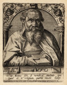 Johannes Hartung, Duitse Graecist en Hebraïst door Theodore de Bry