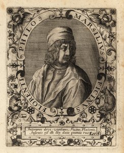 Marsilio Ficino door Theodore de Bry