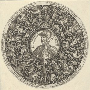 Portret van de Hertog van Alva, uit een Serie Tazza Ontwerpen, ca. 1588