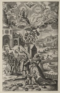 Gebed door Theodore de Bry