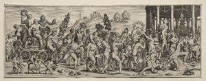 Triomf van Bacchus door Theodore de Bry