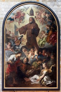 De Verheffing of Verheerlijking van St. Franciscus van Paula, Theodoor Van Thulden door Theodore van Thulden