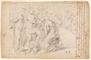 Ulysses ontvangt de Hulde van de Loyale Dienstmeisjes door Theodore van Thulden