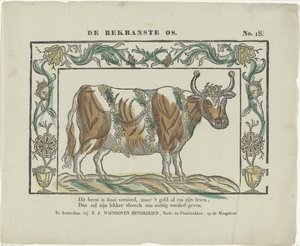 De bekranste os door Theodorus Johannes Wijnhoven Hendriksen