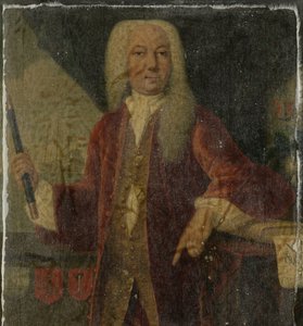 Portret van Adriaan Valckenier, gouverneur-generaal van de VOC door Theodorus Justinus Rheen (copy after)