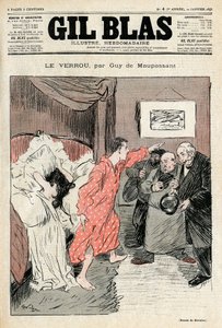 Illustratie door Steinlen van het korte verhaal van Guy de Maupassant 