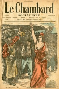 Le Chambard socialiste, nummer 72, Satirisch in Kleuren door Théophile Alexandre Steinlen