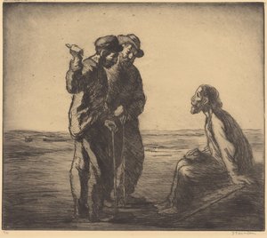 Drie metgezellen (Les trois compagnons) door Théophile Alexandre Steinlen