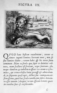 Profetie figuur IX uit Prognosticatio Eximii Doctoris Paracelsi door Theophrastus Bombastus von Hohenheim Paracelsus