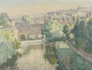 Pulteney Bridge over de Avon bij Bath