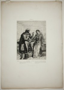 Ze bedankte me, plaat twee uit Othello door Théodore Chassériau