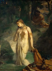 Susanna in haar bad door Théodore Chassériau