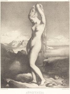 Venus Anadyomene door Théodore Chassériau