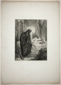 Toch moet ze sterven, plaat elf uit Othello door Théodore Chassériau