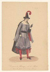Bocage in de rol van Pinto door Théodore Lejeune