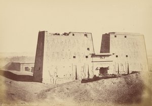 Overzicht van de Tempel van Edfu door Théodule Devéria