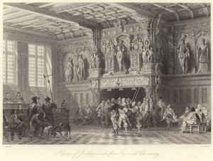 Paleis van Justitie, met fijn Gesneden Schoorsteen, Brugge