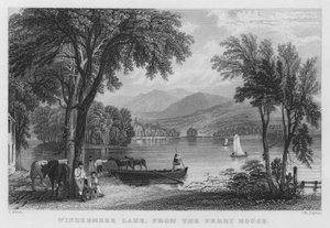 Windermere Meer, vanuit het Veerhuis