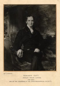 Portret van Benjamin Gott door Thomas (after) Lawrence