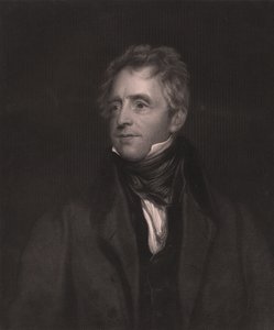 Portret van Engelse acteur John Fawcett (1768-1837), gravure door W J Edwards naar schilderij van Thomas Lawrence, 23x32 cm, Virtue and Co Uitgever, Londen