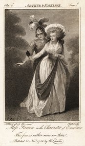 Miss Elizabeth Farren in de rol van Emeline in John Dryden
