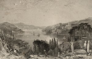 Boumeli Hissar, of het Kasteel van Europa door Thomas Allom